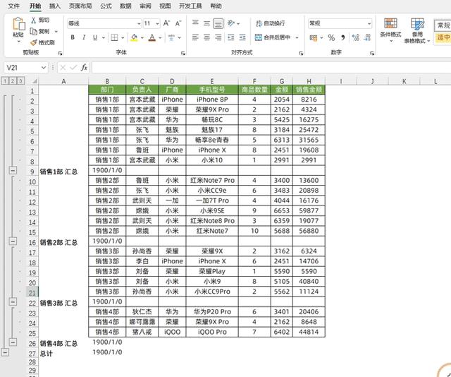 excle表格分类汇总怎么操作（分部门打印Excel表格的方法技巧）(3)