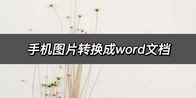 手机照片变成word文档怎么弄(手机图片转换成word的简单方法)(1)