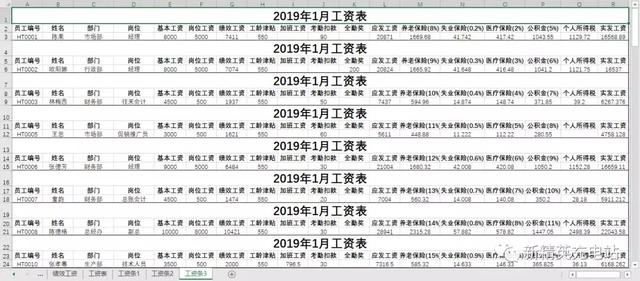 工资条怎么制作（快速制作一份工资条的方法）(12)