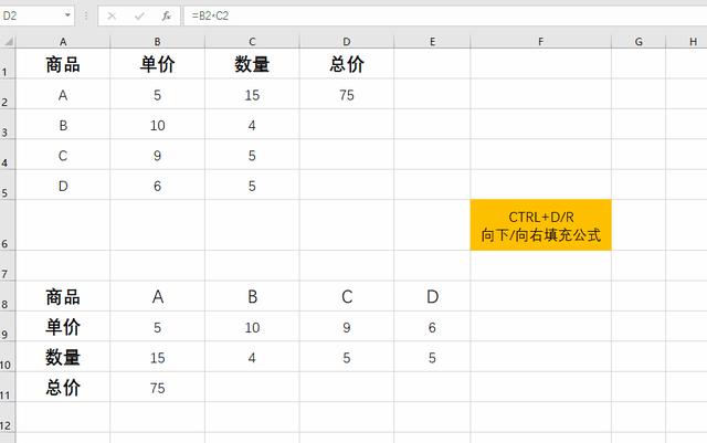 填充的快捷键是什么（excel快速填充公式的操作方法）(6)