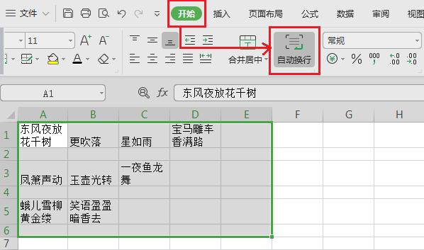 wps自动换行怎么操作（WPS和Excel实现单元格内换行方法）(4)
