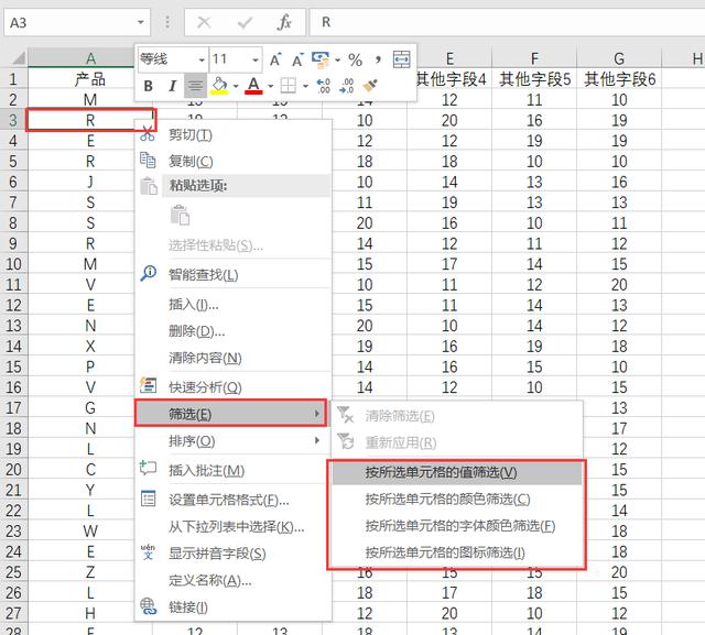 excel怎么筛选出指定内容(Excel关于筛选的4个实用小技巧)(9)