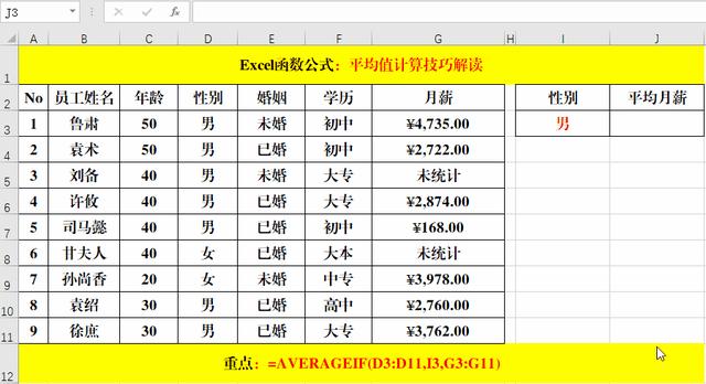 excel表格怎么求平均值（Excel中必须掌握的平均值计算技巧）(4)