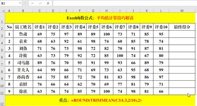 excel表格怎么求平均值（Excel中必须掌握的平均值计算技巧）(6)
