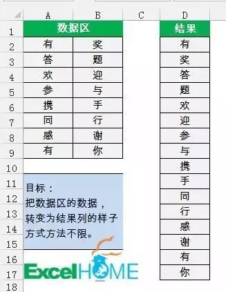 excel表格两列变一列怎么做(两列变一列的简单操作方法)(1)