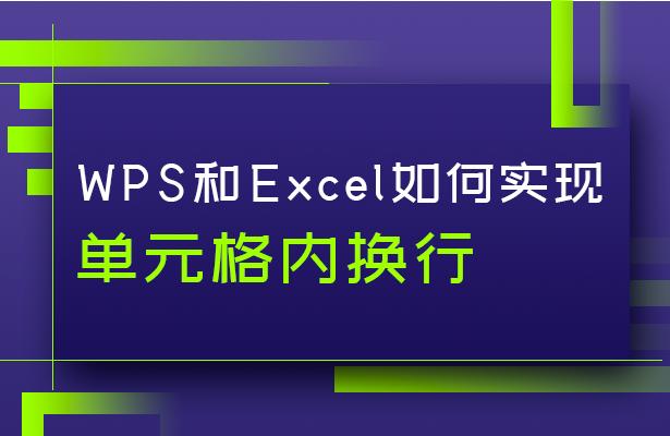 wps自动换行怎么操作（WPS和Excel实现单元格内换行方法）(1)