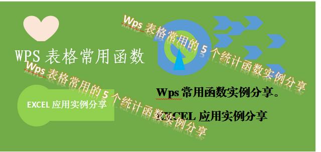 wps函数公式大全及使用方法（WPS表格中5个常用的统计函数）(1)