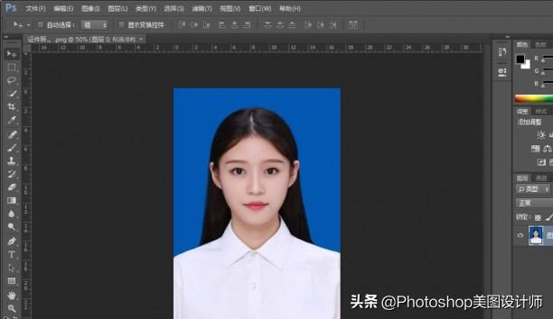 ps怎么换底色（ps证件照换底色最简单方法）(3)