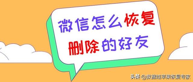 微信删除好友怎么找回来（恢复微信删除的好友的3个方法）(1)