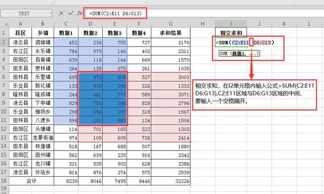 wps表格求和怎么用（WPS表格常用的6个求和函数）(5)