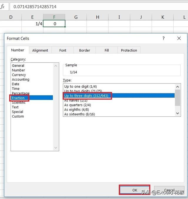 excel中分数怎么输入（excel表格中输入分数数值步骤）(9)