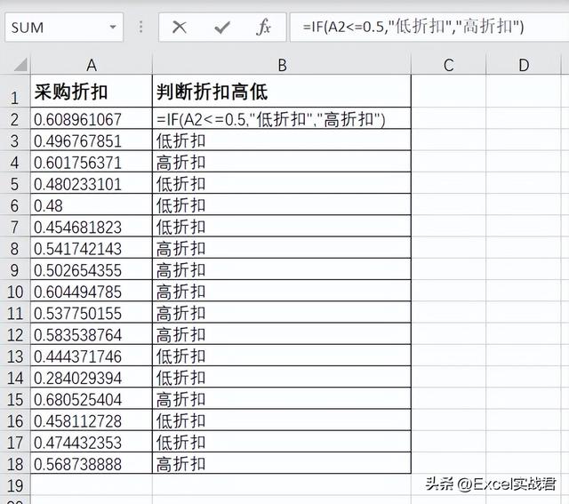 excel if函数怎么用(excel if函数详细教程)(1)