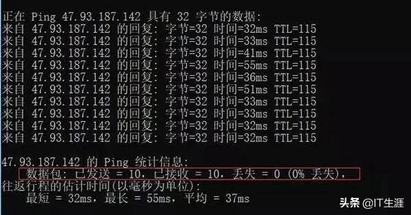 ping命令的作用和使用技巧（ping命令的七种用法总结）(5)