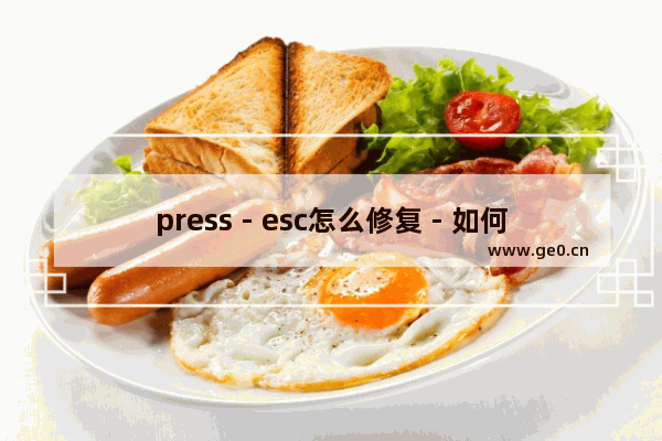press - esc怎么修复 - 如何修复按下ESC键无法生效的问题