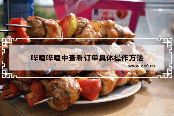 哔哩哔哩中查看订单具体操作方法