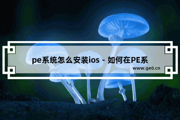 pe系统怎么安装ios - 如何在PE系统上安装iOS